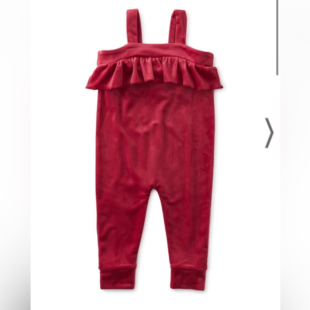 Red Ruffled Kids One Piece - Picture 2 of 11